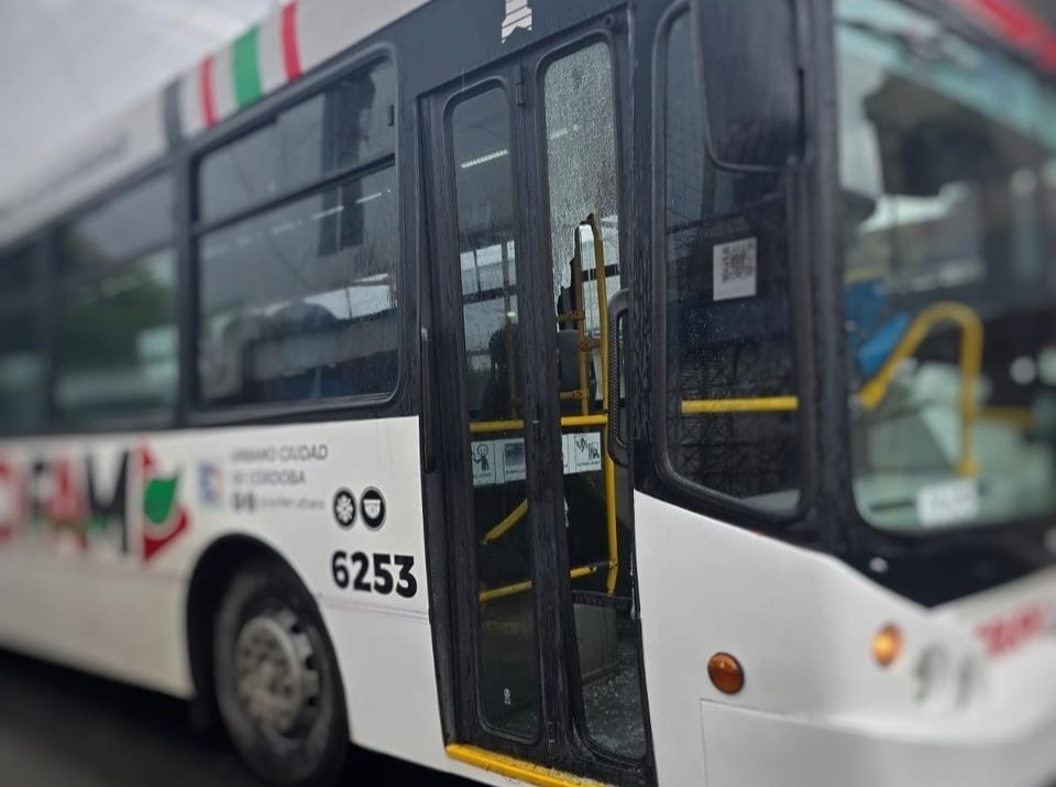 Detuvieron a una mujer por romper el vidrio de la puerta de un colectivo | Córdoba