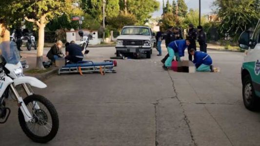 Un hombre de 60 años murió tras un choque entre una moto y una camioneta en Carlos Paz