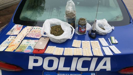 Detuvieron a un joven con drogas y psicofármacos valuados en cerca de $5 millones en Villa Dolores