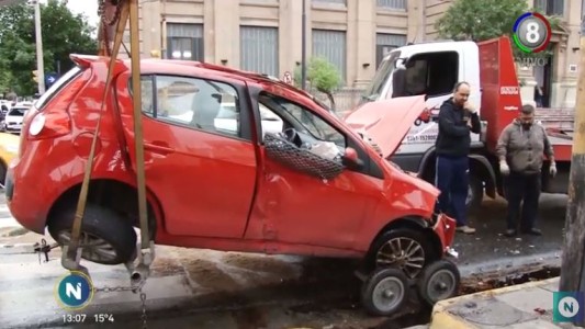 Triple choque en Humberto Primo y General Paz dejó tres heridos