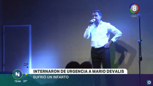 Internaron de urgencia al humorista Mario Devalis