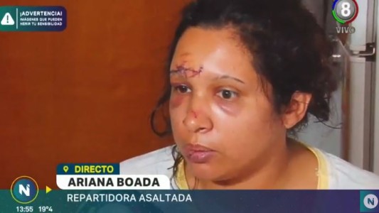 Asaltaron y golpearon brutalmente a una repartidora