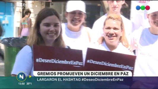 Gremios promueven un diciembre en paz
