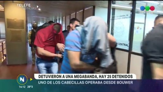 Detuvieron a una mega banda, hay 25 detenidos