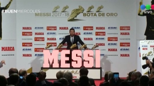 Messi recibió su quinta Bota de Oro