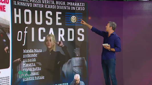 "House of Icards": la tapa de un diario de Italia con Wanda Nara