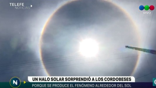 El halo solar que sorprendió a los cordobeses