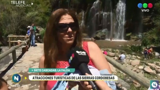 Las siete cascadas, un atractivo turístico de La Falda