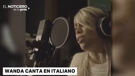 Wanda Nara se anima a cantar en italiano