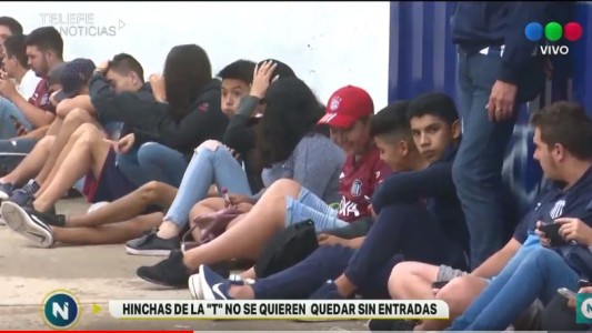 Todo por una entrada, los hinchas de la "T" se preparan para la Libertadores