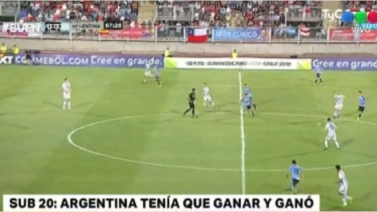 La selección Sub 20 le ganó 1-0 a Uruguay