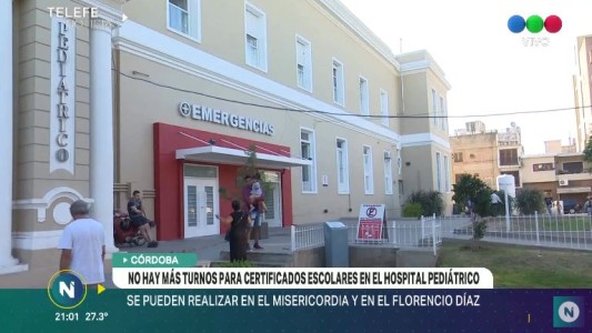 En el Pediátrico se agotaron los turnos para certificados escolares
