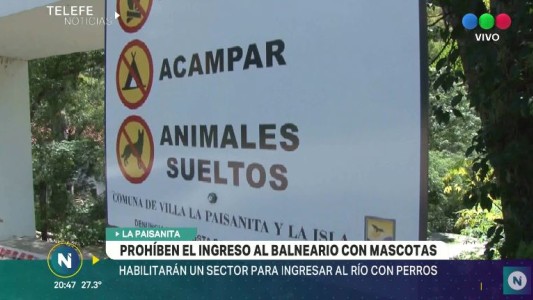 Prohíben el ingreso de mascotas al balneario de La Paisanita