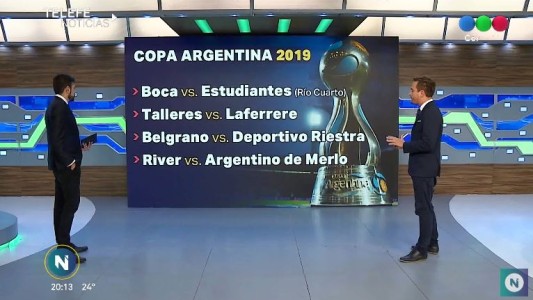 En Telefe Noticias te mostramos los cruces de la Copa Argentina 2019