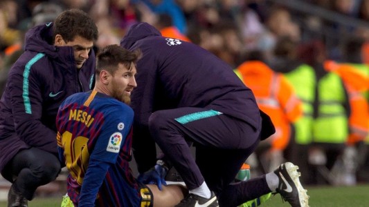 Messi sufrió una contractura y está en duda para el clásico con el Real Madrid