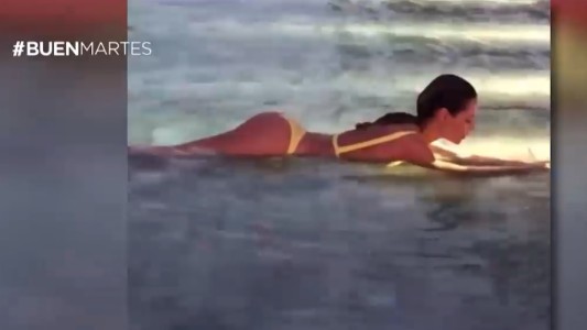 Impactante producción de fotos de Pampita en Cancún