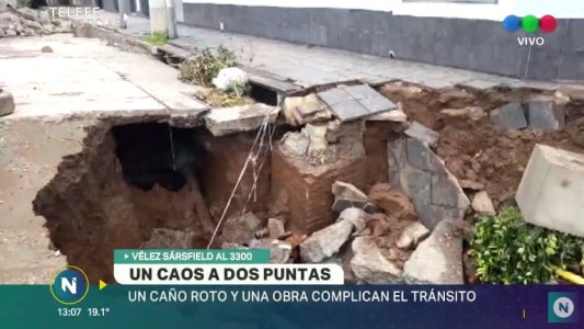 Obras en avenida Vélez Sarsfield complican el tránsito