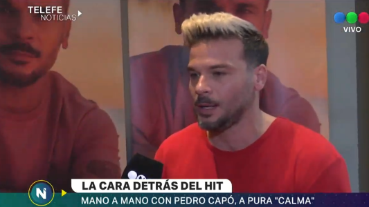 Pedro Capó, el protagonista de "Calma" mano a mano con Telefe Noticias