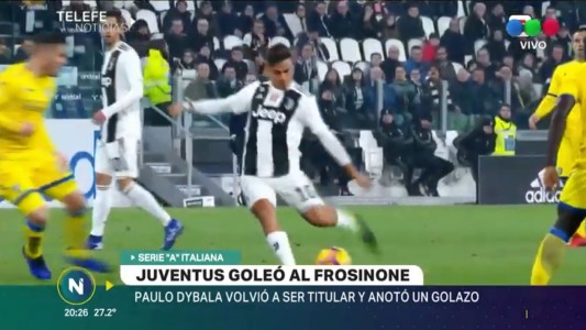 Con gol de Dybala, ganó la Juventus