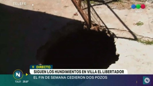 Siguen los hundimientos en Villa el Libertador