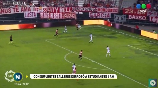 Talleres con suplentes, derrotó a Estudiantes 1 a 0