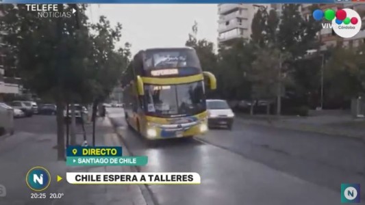 Telefe Noticias en Chile: así llegaba Talleres al hotel