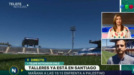 Telefe Noticias en Chile, recorremos el estadio donde mañana jugará Talleres