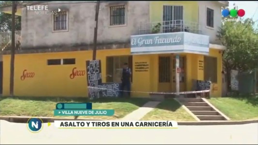 Asalto y tiros en una carnicería en Villa 9 de julio