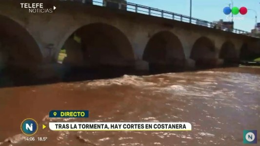 Tras la tormenta, hay cortes en costanera