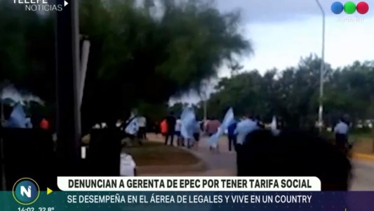 Escracharon a gerenta de EPEC con tarifa social