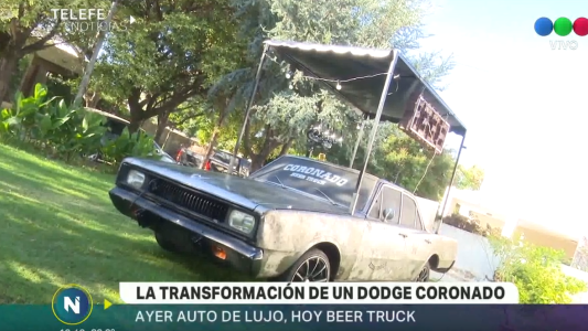 Transformaron un Dodge Coronado en un beer truck