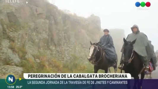 Con clima adverso continúa la peregrinación brocheriana