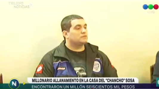 Millonario allanamiento a René El Chancho Sosa