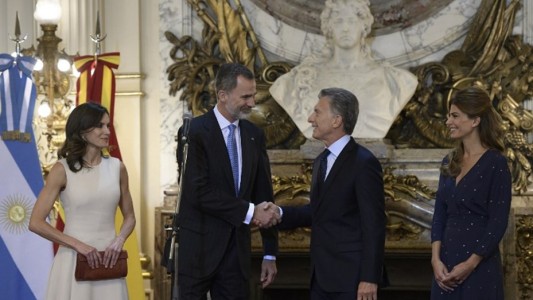 Macri recibió a los Reyes de España
