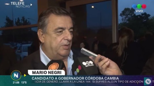 Negri tras la baja del kirchnerismo en Córdoba: "No me causó ningún asombro"