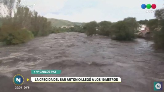 Impresionante crecida del Río San Antonio