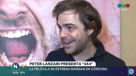 Peter Lanzani mano a mano con Telefe Noticias en la previa de 4x4