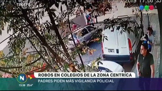 Padres en alerta por robos en Colegios de la zona céntrica