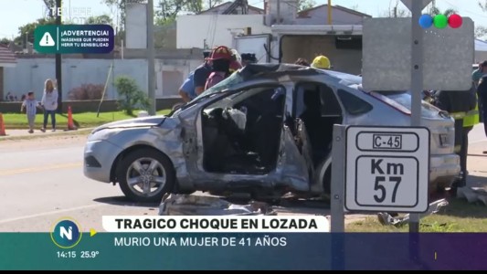 Trágico choque en Lozada