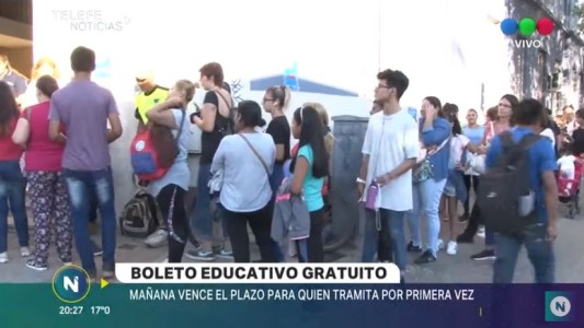 Este martes es el último día para tramitar el Boleto Educativo Gratuito