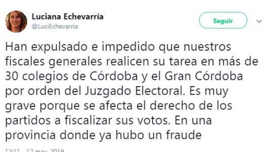 Elecciones Córdoba 2019: primeras repercusiones de candidatos en las redes