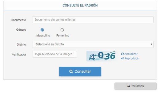 Elecciones 2019: Piden verificar los datos del padrón provisorio