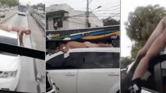 Escarmiento: paseó en el techo del auto a su marido desnudo por una infidelidad