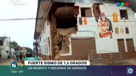 Perú: un muerto y decenas de heridos tras sismo de 7,5 grados