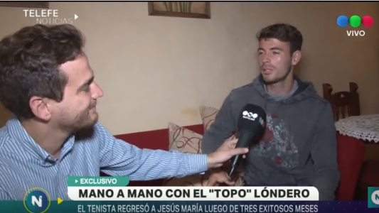 Mano a mano con el "Topo" Londero