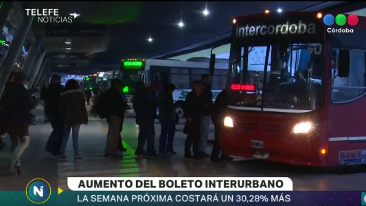 El boleto del transporte interurbano aumentará un 30.28%