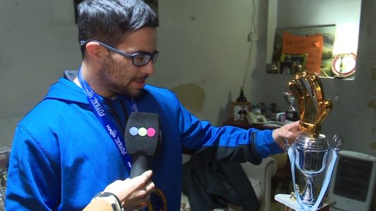El arquero, subcampeón con  de la Selección de Futsal de Síndrome de Down llegó a Córdoba