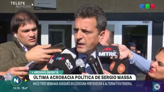 Hace tres semanas, Sergio Massa aseguraba quedarse en Alternativa Federal