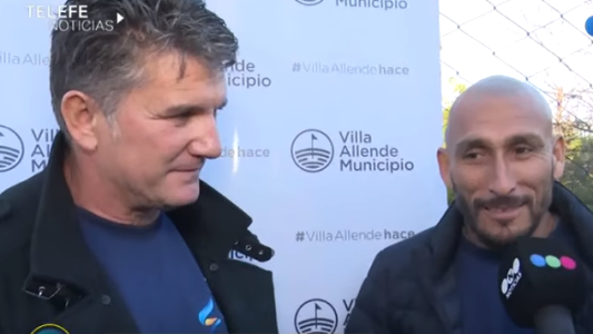 El "Cholo" y "Luifa", juntos en la escuela