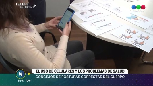 El uso de celular y los problemas de postura